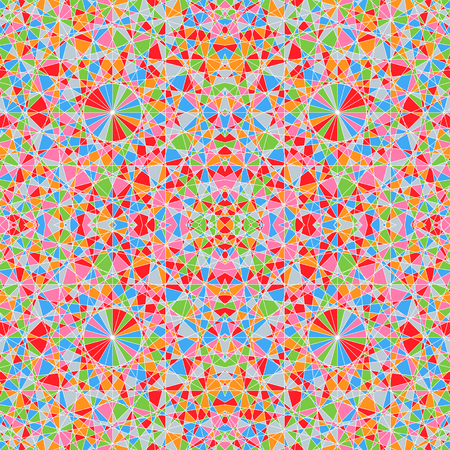 Seamless pattern with geometrical figures. Colored backgroundのイラスト素材