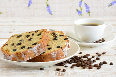 Cake close up. Homemade Cake on the tableの写真素材