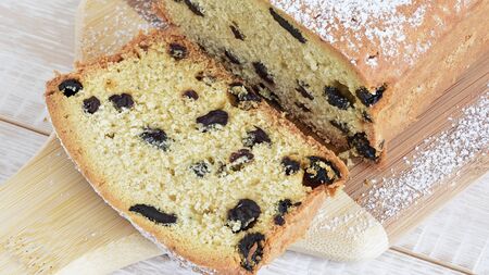 Cake close up. Homemade Cake on the tableの写真素材