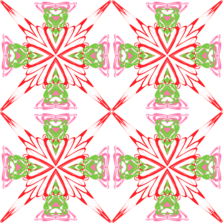 Seamless pattern with geometrical figures. Colored backgroundのイラスト素材
