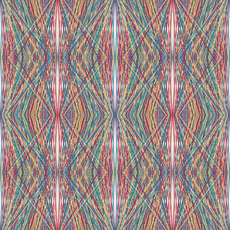 Pattern of lines. Seamless pattern with geometrical figuresのイラスト素材