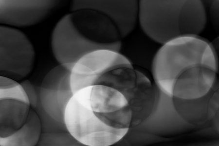 Black and white background. Abstract gray circlesの写真素材