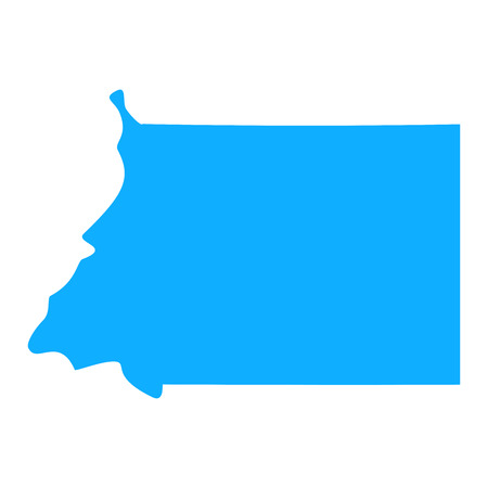 map of Equatorial Guinea. Silhouette of Equatorial Guinea map vector illustrationのイラスト素材