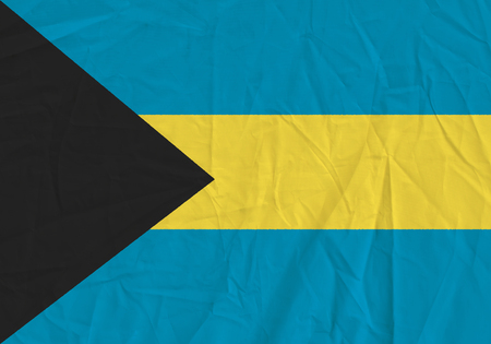 Bahamas grunge flag. Patriotic background. National flag of Bahamasの写真素材
