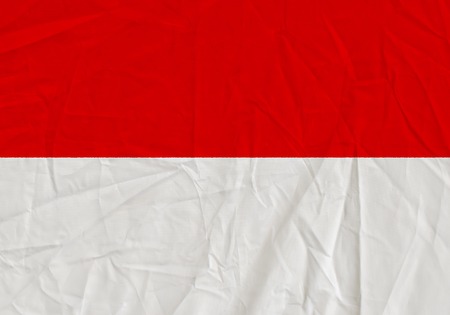 Indonesia grunge flag. Patriotic background. National flag of Indonesiaの写真素材