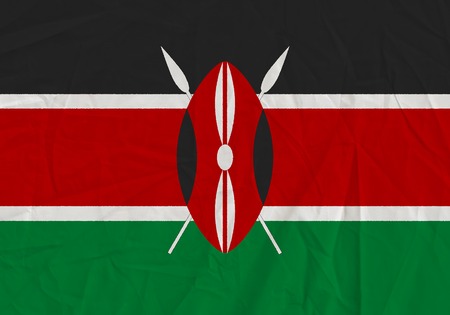 Kenya grunge flag. Patriotic background. National flag of Kenyaの写真素材
