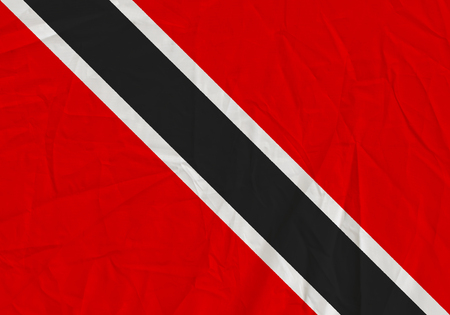 Trinidad and Tobago grunge flag. Patriotic background. National flag of Trinidad and Tobagoの写真素材
