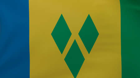 Saint Vincent and the Grenadines flag textureの写真素材