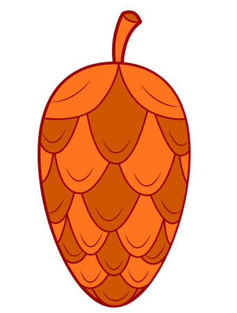 Christmas cartoons clip art. Cone vector illustrationのイラスト素材