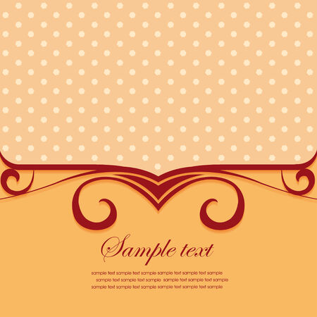 Template frame design for greeting card.のイラスト素材