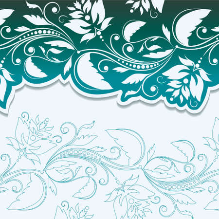 Template frame. Floral invitation background. Vector illustration.のイラスト素材