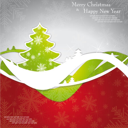Christmas template frame design for greeting card. vector illustrationのイラスト素材