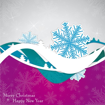 Christmas template frame design for greeting card. vector illustrationのイラスト素材