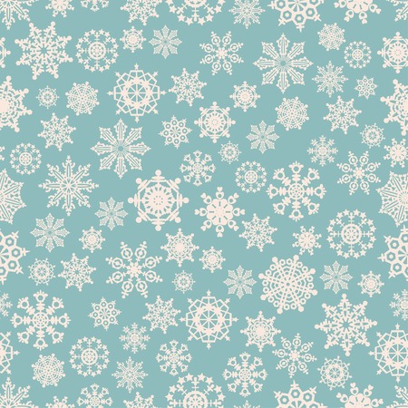 Seamless winter background with snowflakes. Vector illustration.のイラスト素材