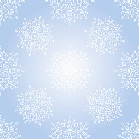 Seamless winter background with snowflakes, vector illustration.のイラスト素材