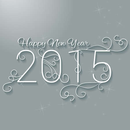 Happy New Year 2015. Christmas Background. Vector illustration.のイラスト素材