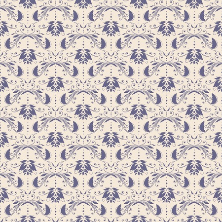 Seamless with vintage floral pattern. Vector illustrationのイラスト素材