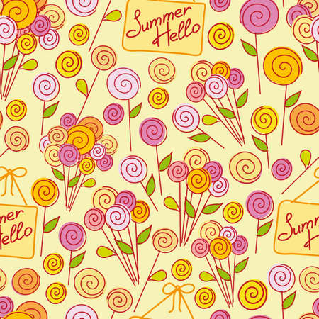 Abstract colorful image made from words which relate with summer and holidayのイラスト素材