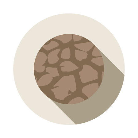 Vector flat icon on white background. Vector illustrationのイラスト素材