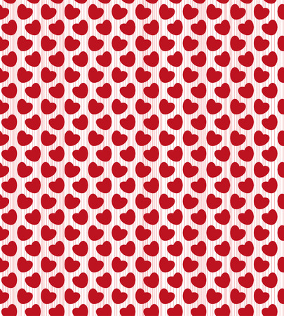 Valentines day seamless with hearts. Vector illustrationのイラスト素材