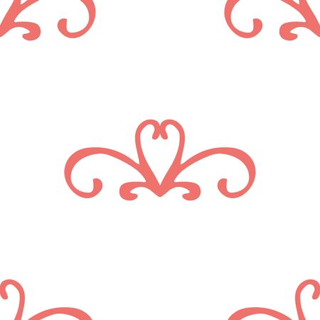 Seamless with vintage floral pattern. Vector illustrationのイラスト素材