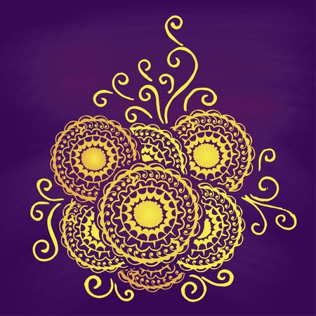 Abstract isolated beauty floral pattern. Vector illustrationのイラスト素材