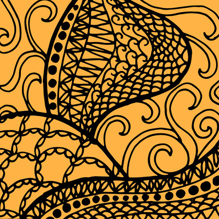 Doodle abstract design pattern background. Vector illustration.のイラスト素材