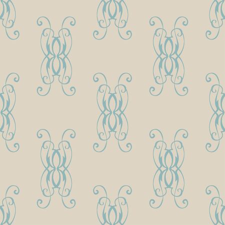 Seamless with vintage floral pattern. Vector illustrationのイラスト素材