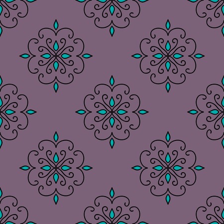 Colorful Moroccan tiles ornaments. Can be used for wallpaper, pattern fills, web page background, surface textures. Vector illustrationのイラスト素材