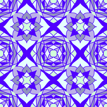 Colorful Moroccan tiles ornaments. Can be used for wallpaper, pattern fills, web page background, surface textures. Vector illustrationのイラスト素材