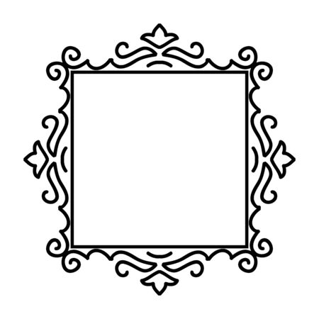 Isolated Abstract Floral pattern on white background. Vector illustrationのイラスト素材