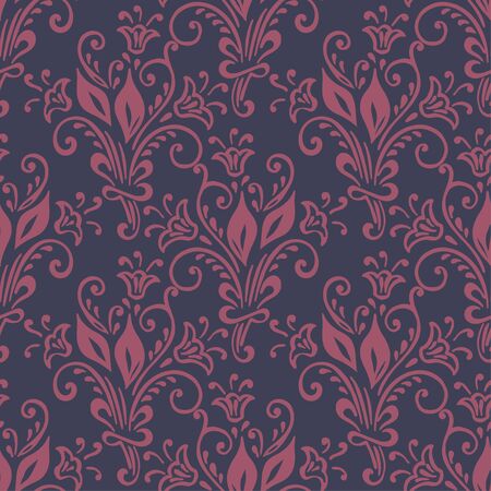 Seamless with vintage floral pattern. Vector illustrationのイラスト素材