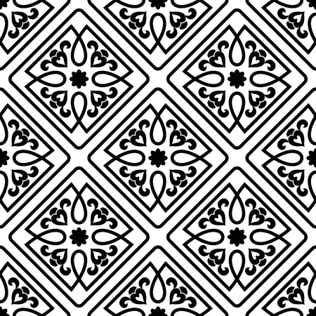 Moroccan tiles ornaments. Can be used for wallpaper, pattern fills, web page background, surface textures. illustrationのイラスト素材