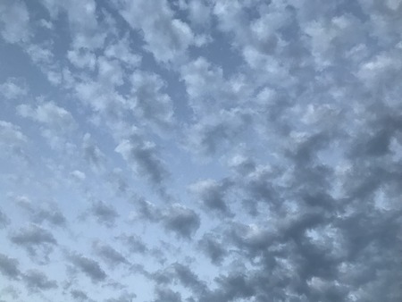 Evening cloudy twilight blue sky scene with beautiful light. immediately after sunset. background