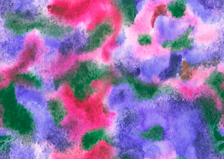 Seamless pattern of violet pink watercolor stains, print for fabric, wrapping paper, home decor, etc.の写真素材