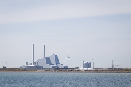 Copenhagen, Denmark - May 06, 2016: Avedoere power plant just south west of Copenhagen.のeditorial素材