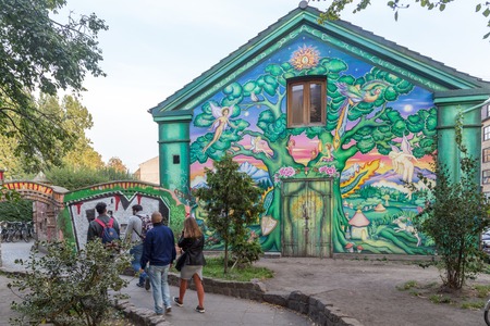 Freetown Christiania in Copenhagenのeditorial素材