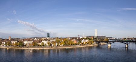Panoramic view of Basel, Switzerlandの写真素材