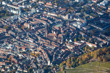 Aerial view of Freiburg, Germanyの写真素材