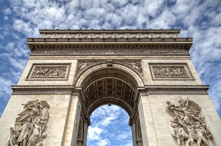 Arc de Triomphe in Parisの写真素材