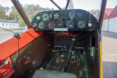 Small aircraft cockpit viewのeditorial素材
