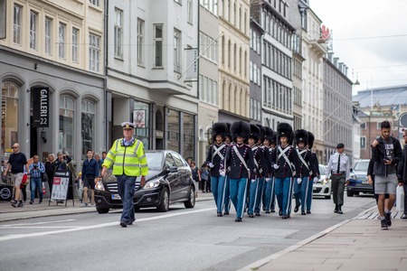 Danish Royal Guard in Copenhagenのeditorial素材