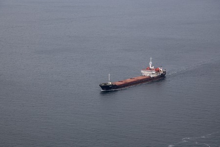 Cargo Container Ship Aerial Viewのeditorial素材