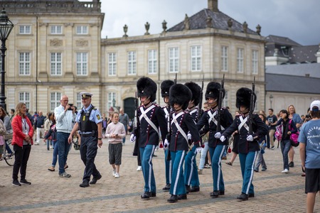 Danish Royal Guard in Copenhagenのeditorial素材