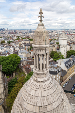 Sacre Coeur Basilica in Paris, Franceの写真素材