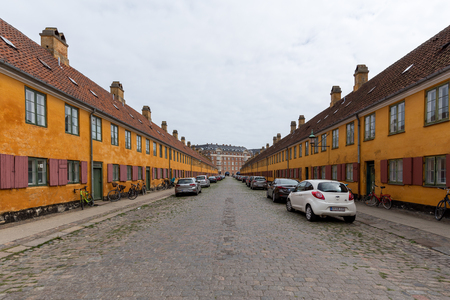 Nyboder district in Copenhagenのeditorial素材