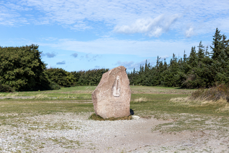 Jimi Hendrix Memorial Stone on Fehmarn, Germanyのeditorial素材