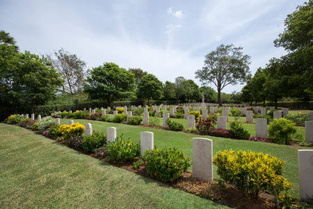 War Cemetery in Trincomalee, Sri Lankaのeditorial素材