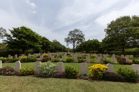 War Cemetery in Trincomalee, Sri Lankaのeditorial素材