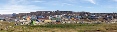 Panoramic view of Ilulissat, Greenlandの写真素材